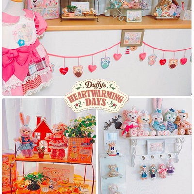 センス良く飾られたダッフィーコーナー