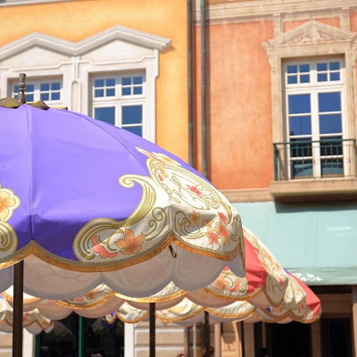 マンマ・ビスコッティーズ・ベーカリーのテラス席