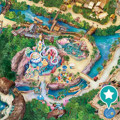 キャラバンカルーセルは見つけやすい場所にある