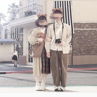 ２人で揃えたシックな色合いがステキ！ティムコーデ