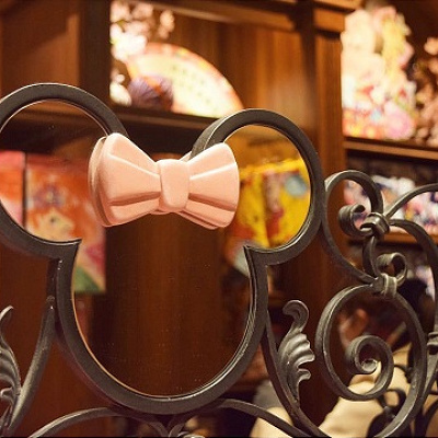 鏡がミニーになっています♡