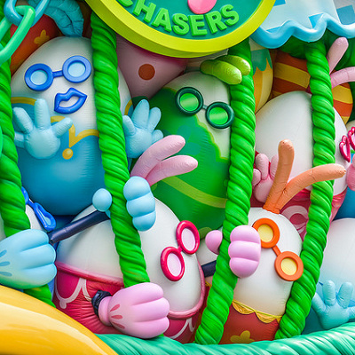 ミッキーたちに捕まったうさたまたちもパレードに