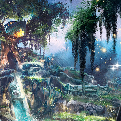 滝つぼに落ちるシーンはリニューアル後も健在