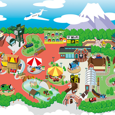 トーマスランドのマップ