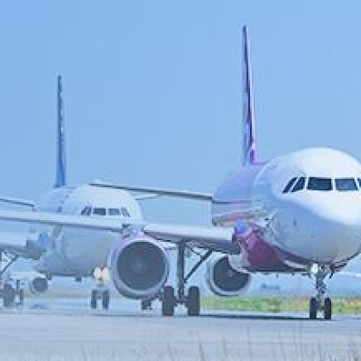 飛行機でUSJへ