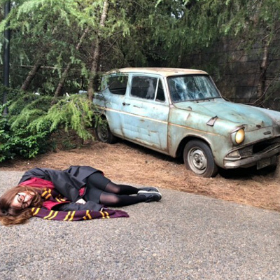 USJハリーポッター/空飛ぶフォードアングリアで