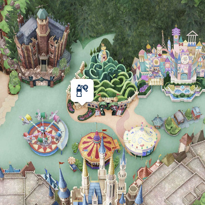 ファンタジーランドの自動販売機の場所