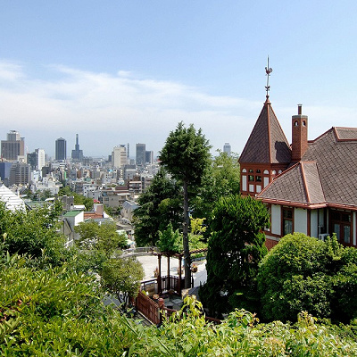 神戸北野から観た街の風景
