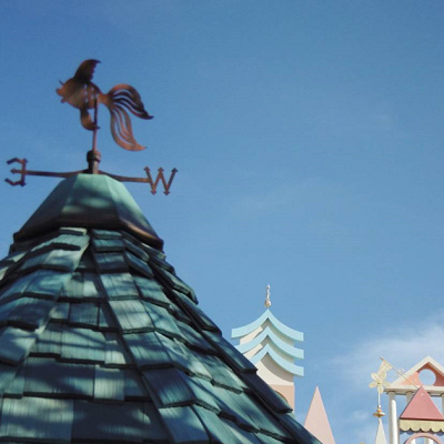 風見鶏のようにお迎え