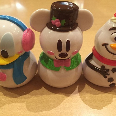 冬らしい雪だるまのガチャ