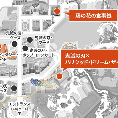 藤の花の食事処の場所（SAIDO）