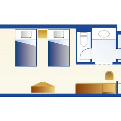 魔法使いの弟子ルーム（通常）のレイアウト