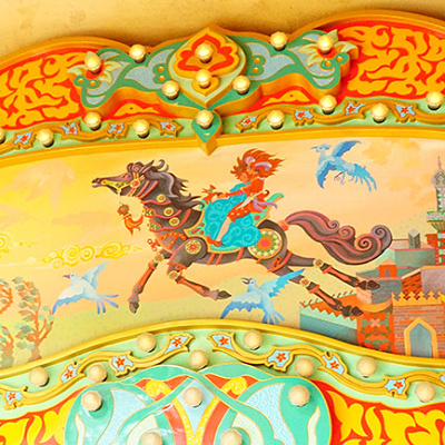 物語に登場する馬に乗ることもできる！