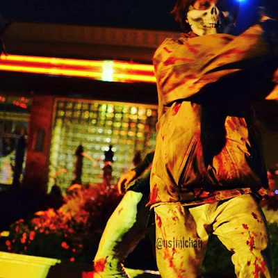 ハロウィーンホラーナイトのゾンビ