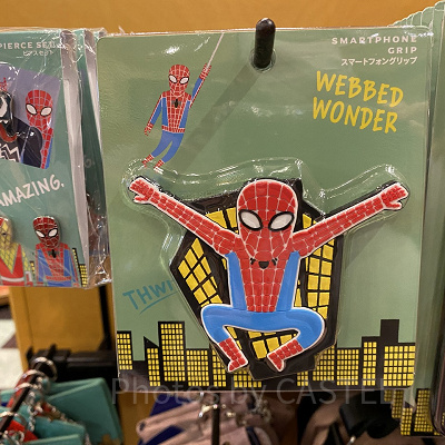 USJスパイダーマングッズ/スマートフォングリップ/「WEBBED WONDER」