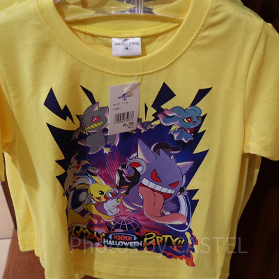 2023ハロウィンポケモングッズ/キッズTシャツ（イエロー）