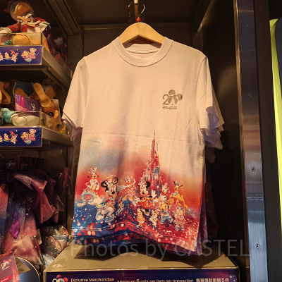 香港ディズニー20周年「ミッキー＆フレンズ・グランドセレブレーショングッズ」：Tシャツ