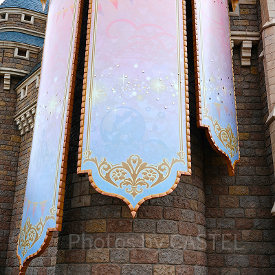 シンデレラ城の40周年装飾