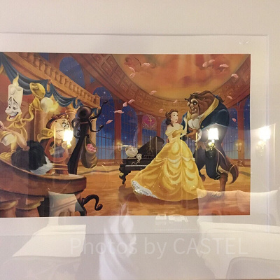 東京ディズニーランドホテル美女と野獣ルームの一角。