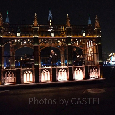 映画『ハリー・ポッター』の学生寮をテーマにしたフロート／USJ新ナイトパレード