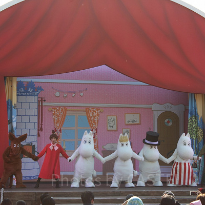 ムーミンと仲間たちが登場するショー