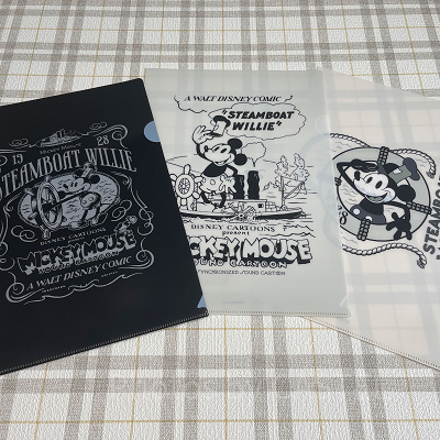 A4クリアファイル3枚セット（スリコディズニーグッズ）