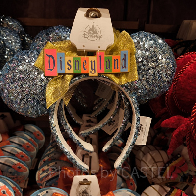 アナハイムディズニーカチューシャ：ディズニーランドのロゴ