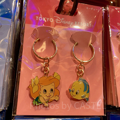 アリエル＆フランダーのディズニーペアキーチェーン