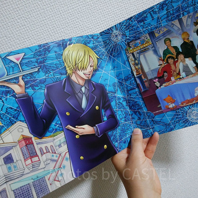 サンジの海賊レストランではキャラクターと集合写真が撮れる/写真は別途購入の記念写真（2014年）