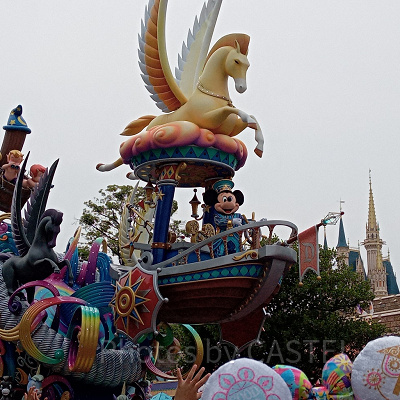 パレード終了直後はアトラクションも混雑