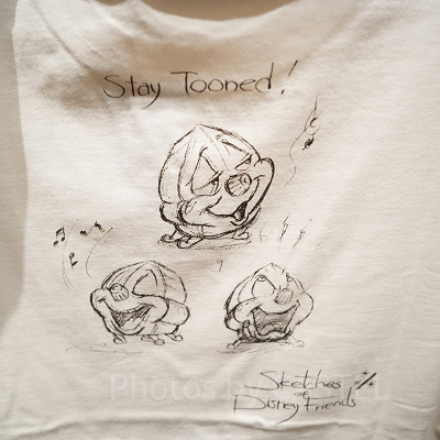 鉛筆スケッチTシャツ裏