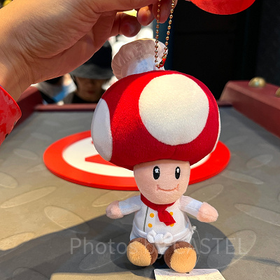 シェフキノピオのぬいぐるみキーチェーン（ユニバキノピオグッズ）