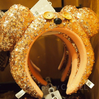 くまのティムスパンコールピンクゴールドカチューシャ