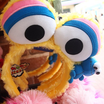 BIG目玉ビッグバード＆ミニクッキーモンスターカチューシャ