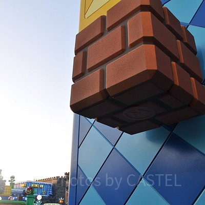 ユニバのパワーアップバンド：ブロックはエリア内のいたるとろに散らばっている！