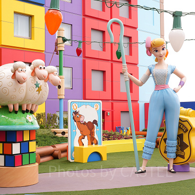 ボー・ピープと羊の像