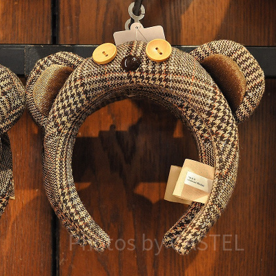 BOB's FAVORITE BEARシリーズのブラウンチェックカチューシャ