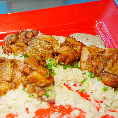 バーボン風味のチキン