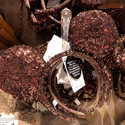 ミッキースパンコールカチューシャ（ブラウン）