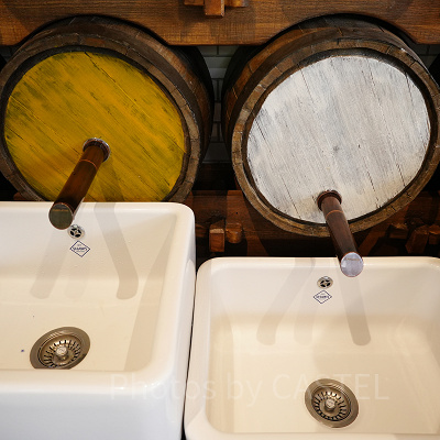 バタービールタンブラーの洗い場