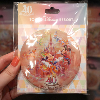 カンバッジ（ディズニー40周年グッズ）