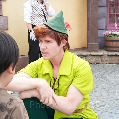 キャラクターグリーティングのピーターとウェンディ