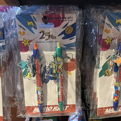 マリオカートチャーム付きボールペンセット