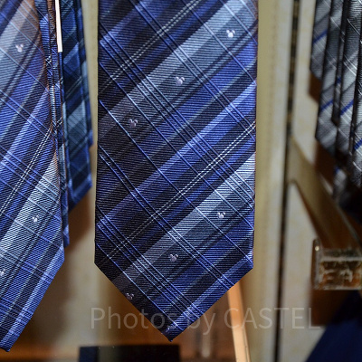 チェックネクタイ②（青）