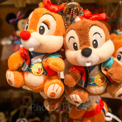 チップ＆デール（ペア販売）　ぬいぐるみバッジ
