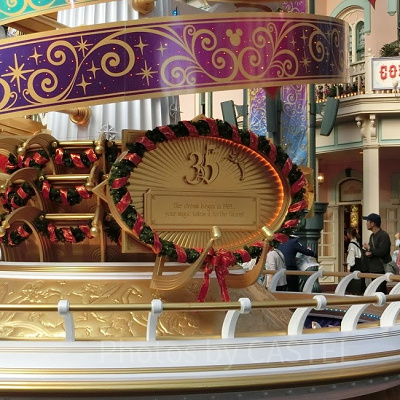 ディズニーランドのクリスマス