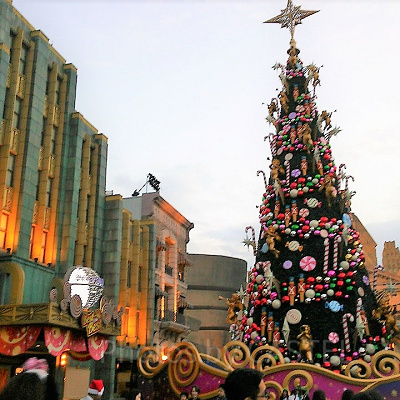USJのクリスマスツリー（2018年）