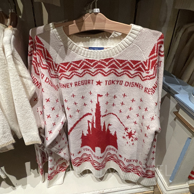 シンデレラ城セーター(レッド)