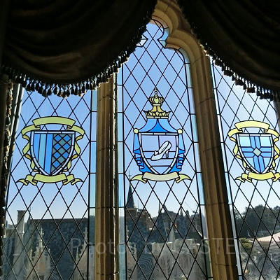 シンデレラのフェアリーテイル・ホールのステンドグラス