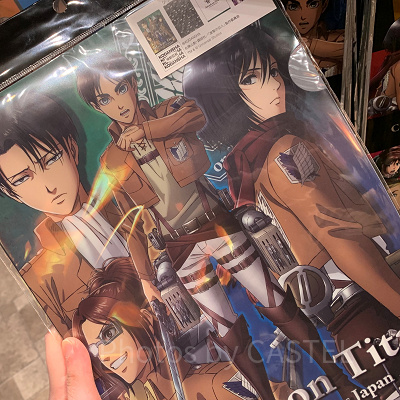 クリアファイルセット（4枚）〔USJ×進撃の巨人〕